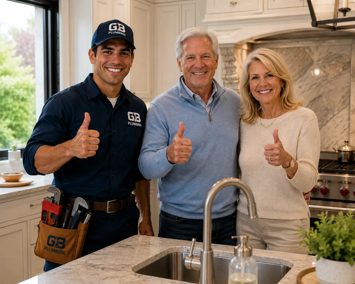 Hillsborough family happy with water heater installation by GB Plumbing - best plumber near Burlingame