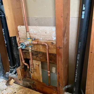 Water heater installation by GB Plumbing in a Burlingame CA home