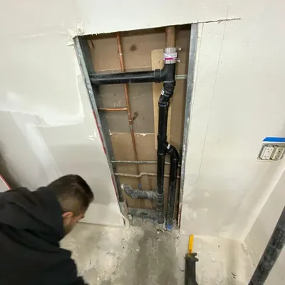 GB Plumbing pipe repair job on a Peninsula property in Burlingame CA