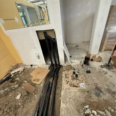 GB Plumbing crew installing plumbing fixtures in a Bay Area home